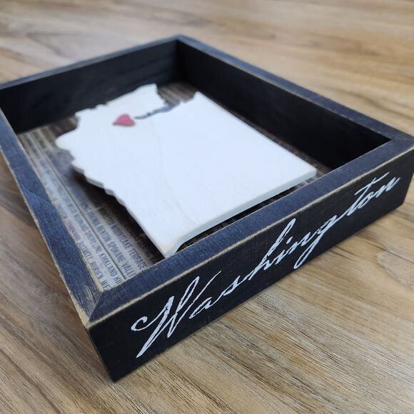 🩵Primitives by Kathy Washington State Shaped Box Tabletop/Wall Decor - Picture 4 of 9